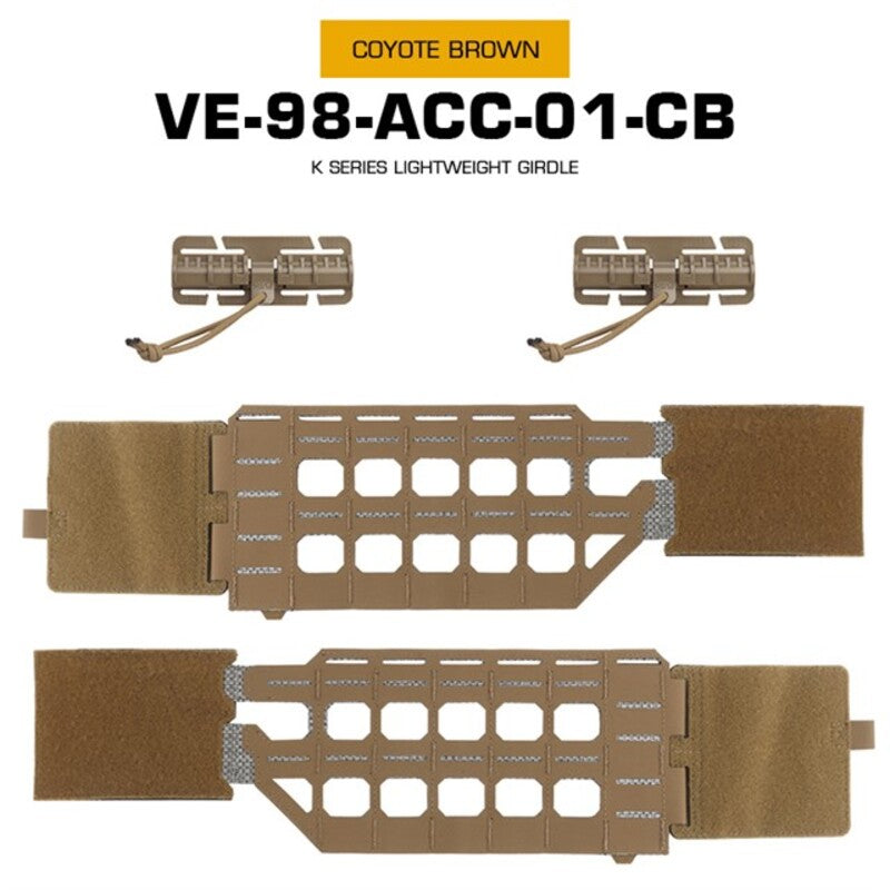 KZ Hunting Vest - Plate Carrier in Low Profile MOLLE, Quick Release, K Zero Style with Belt for Airsoft. - V.I.P Digital Presence