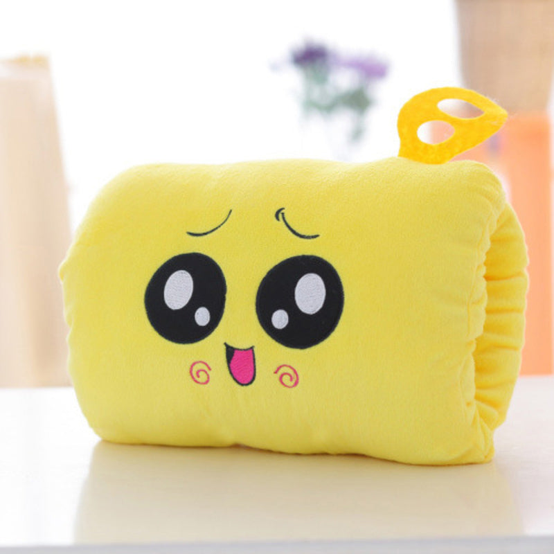 Animated nap pillow, warm hand cover, cylindrical cushion, creative hand warmer, girls' plush toy - V.I.P Digital Presence