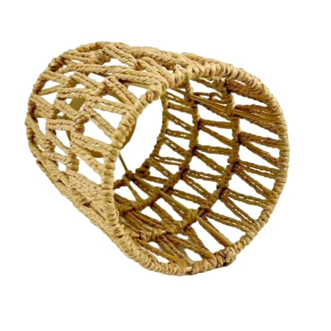 Paper rope lampshade hand woven bamboo lampshade Bohemian style lampshade - V.I.P Digital Presence