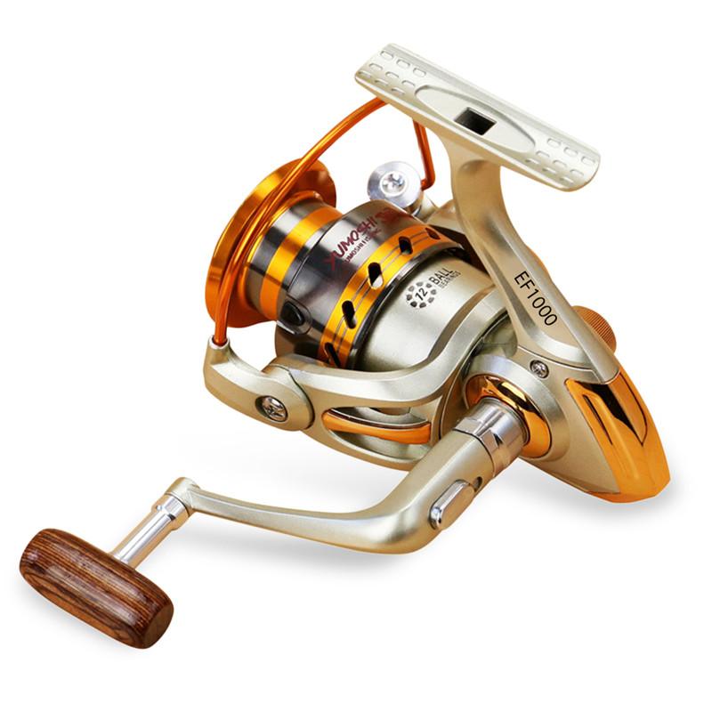 Yumoshi EF1000-7000 12BB 5.2:1 Metal Spinning Fishing Reels Fly Wheel For Fresh/ Salt Water