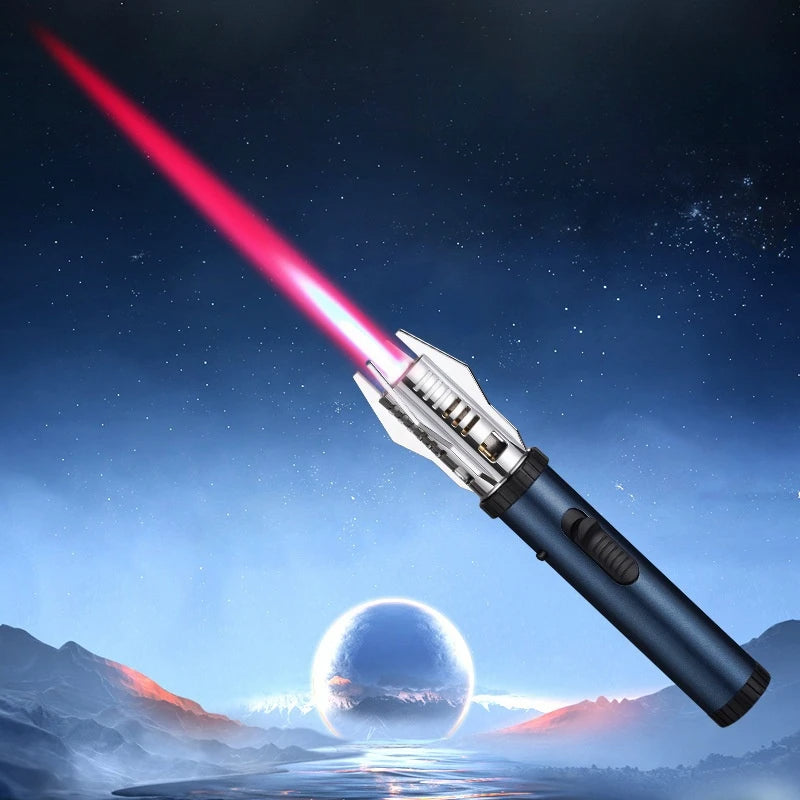 Planet Lightsaber Butane Gas Lighter 360° Use Metal Outdoor Windproof Turbine Torch Jet Lighter Gun BBQ Welding Cigar Tool - V.I.P Digital Presence