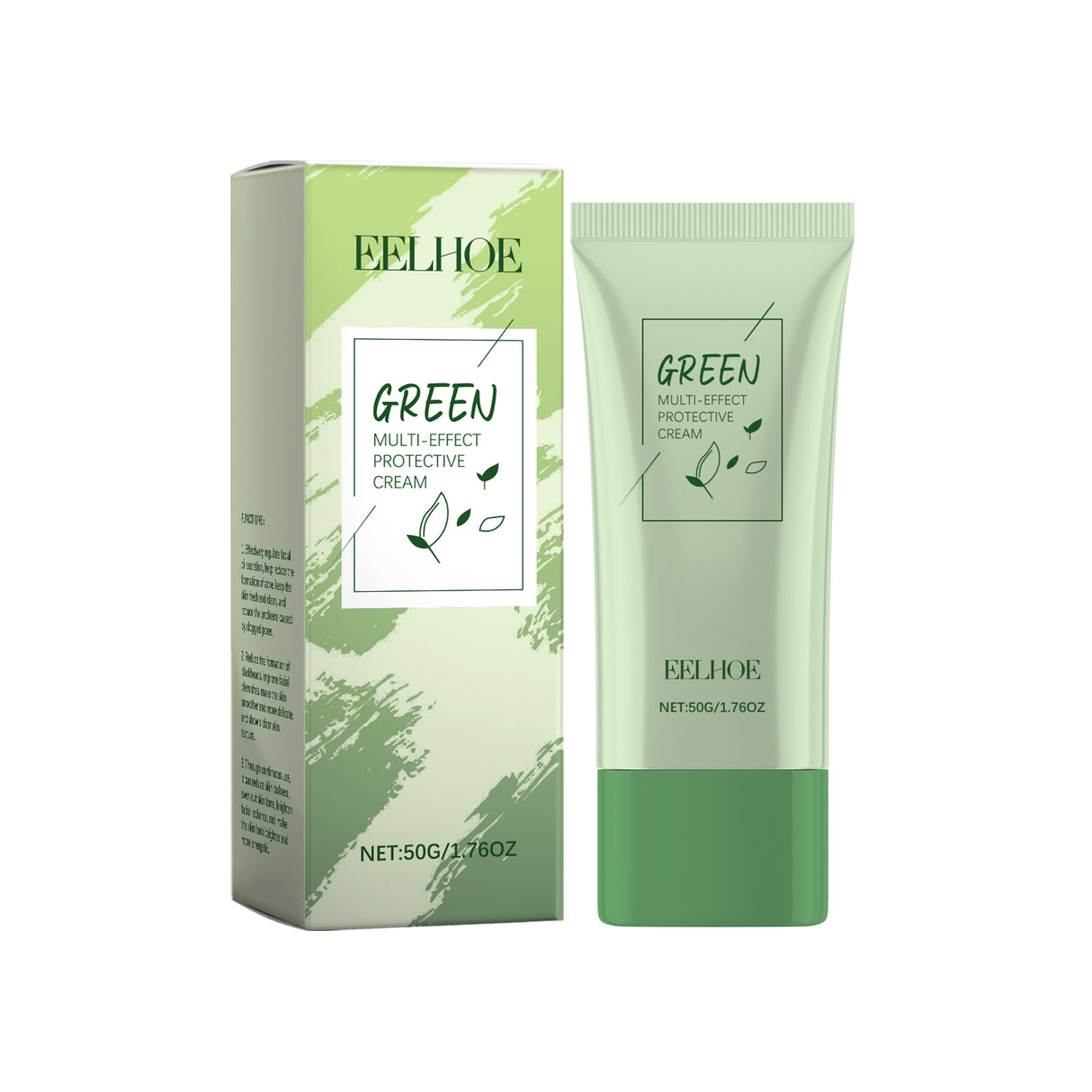 Green Tea Protective Cream Outdoor Protective Refreshing Smooth Delicate Facial Acne Skin Daily Care Cream
