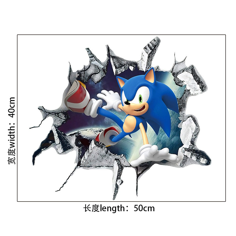 Sonic Stickers Cartoon Anime Super Mario Self Adhesive PVC Decoration Mario Stickers - V.I.P Digital Presence
