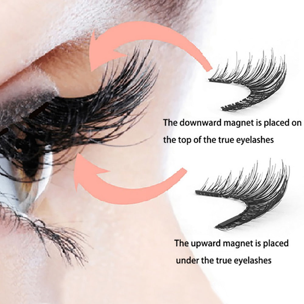 Five magnetic adhesive free magnetic eyelash clamp set for European and American thick magnetic eyelashes - V.I.P Digital Presence