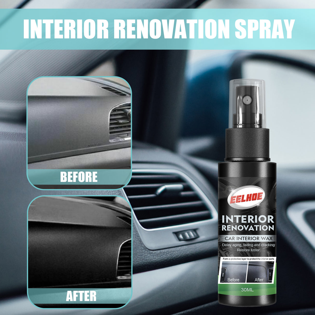 Automotive Interior Repair Spray, Clean Interior Leather Maintenance Spray Car Interior Refurbishment Spray - V.I.P Digital Presence