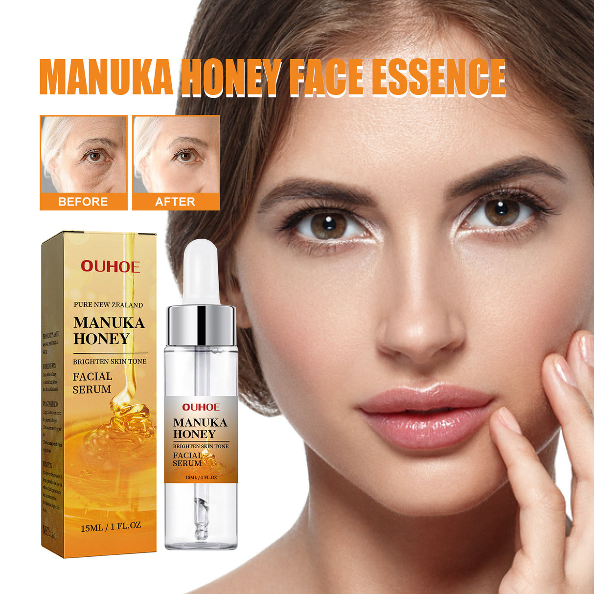 Honey Brightening Face Essence, Firming Hydrating Brightening Repair Skin Care Essence - V.I.P Digital Presence