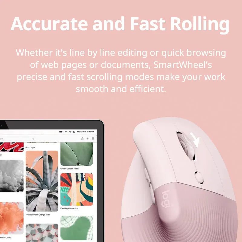 Logitech lift mouse Wireless Bluetooth Mouse Business Office Softtone Mouse Ergonomic Business Office Mouse - V.I.P Digital Presence