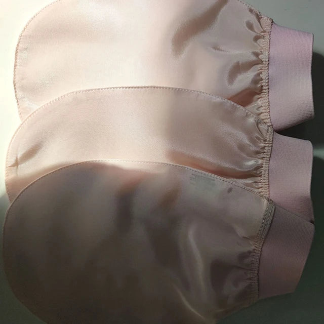 Silk exfoliating face wash and beauty towel, soft and exfoliating, bath and scrubbing, silk bath and face wash gloves - V.I.P Digital Presence