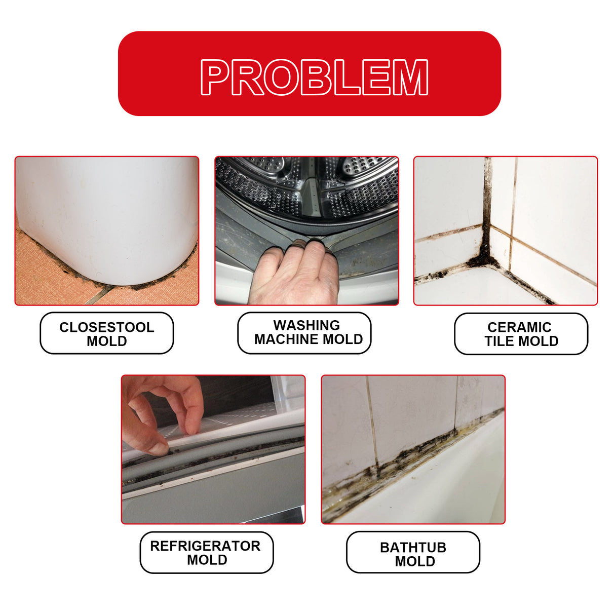 Mildew Removal Gel Cleaner For Kitchen Refrigerator Bathroom Wall Tile Mildew Stains - V.I.P Digital Presence