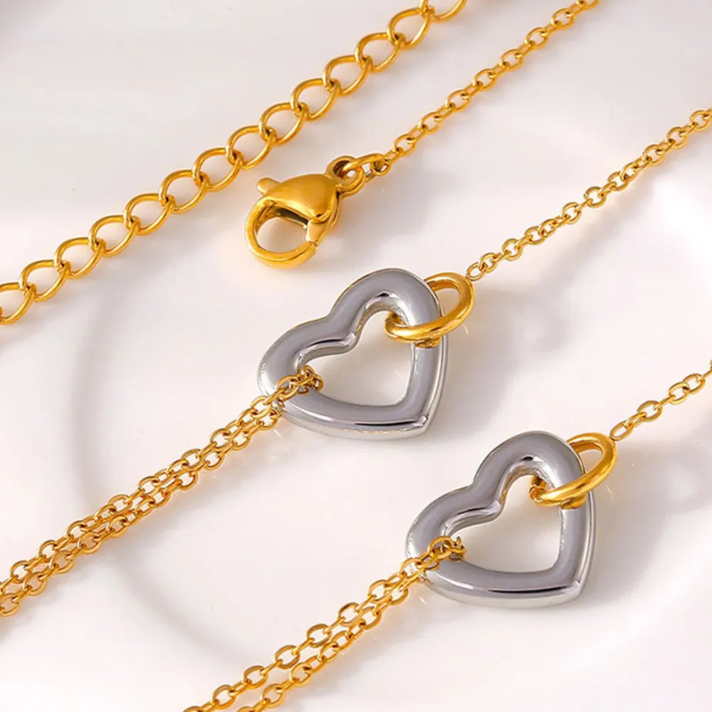 18K Gold-Plated Heart Bracelet - V.I.P Digital Presence
