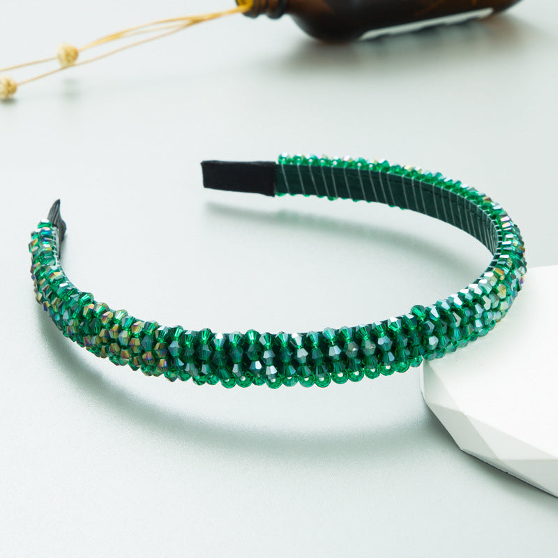 Fish Line Braided String Crystal Hair Band Korean Temperament Senior Sense Wash Face Headband - V.I.P Digital Presence