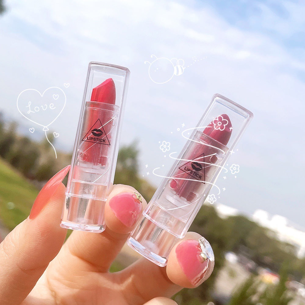 Transparent Shell Lipstick Matte Peach Pink Student Model Plain White Lipstick Sample Lipstick - V.I.P Digital Presence