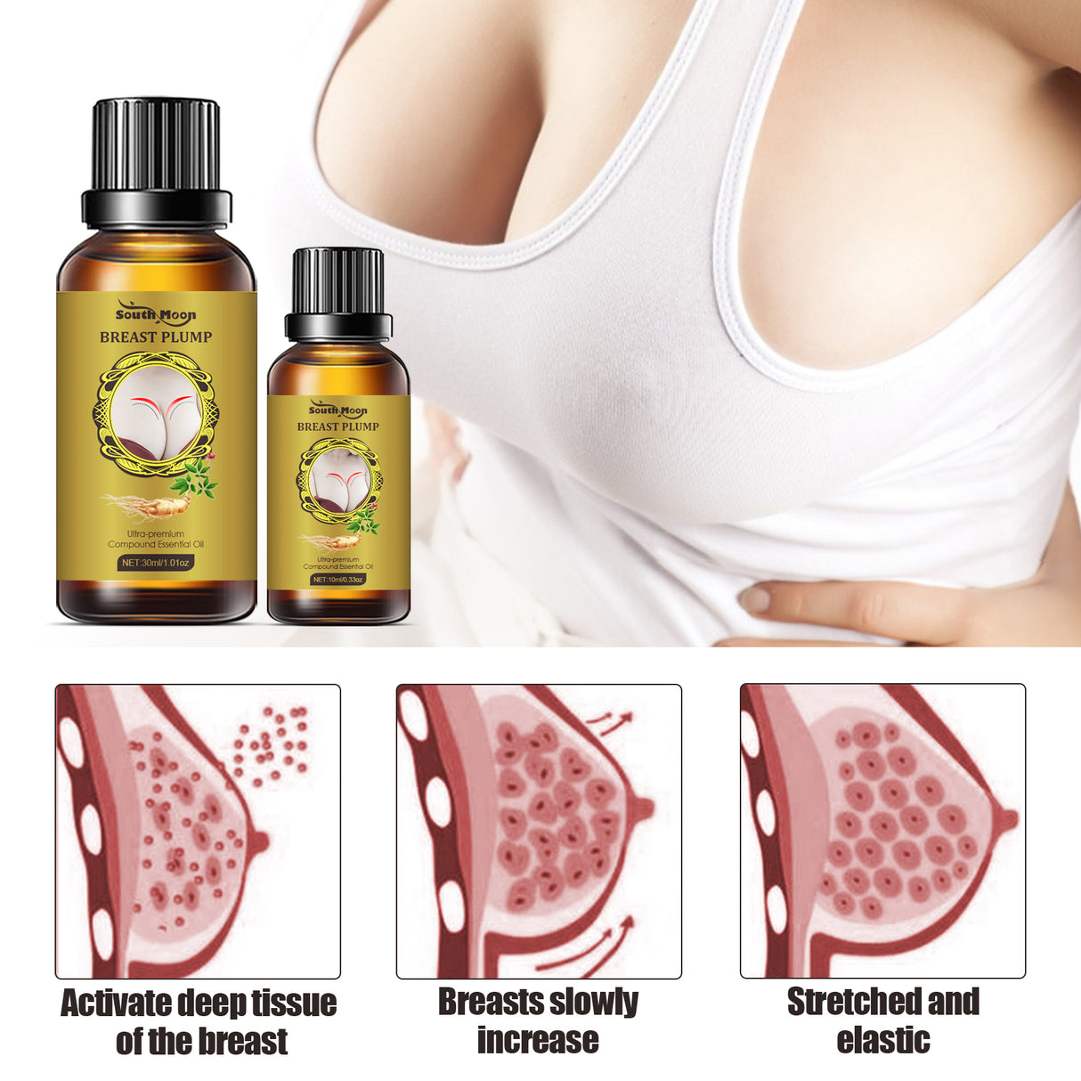 Chest Essential Oil Volumizing Milk Lift Relaxant Chest Full Firming Care Essential Oil - V.I.P Digital Presence