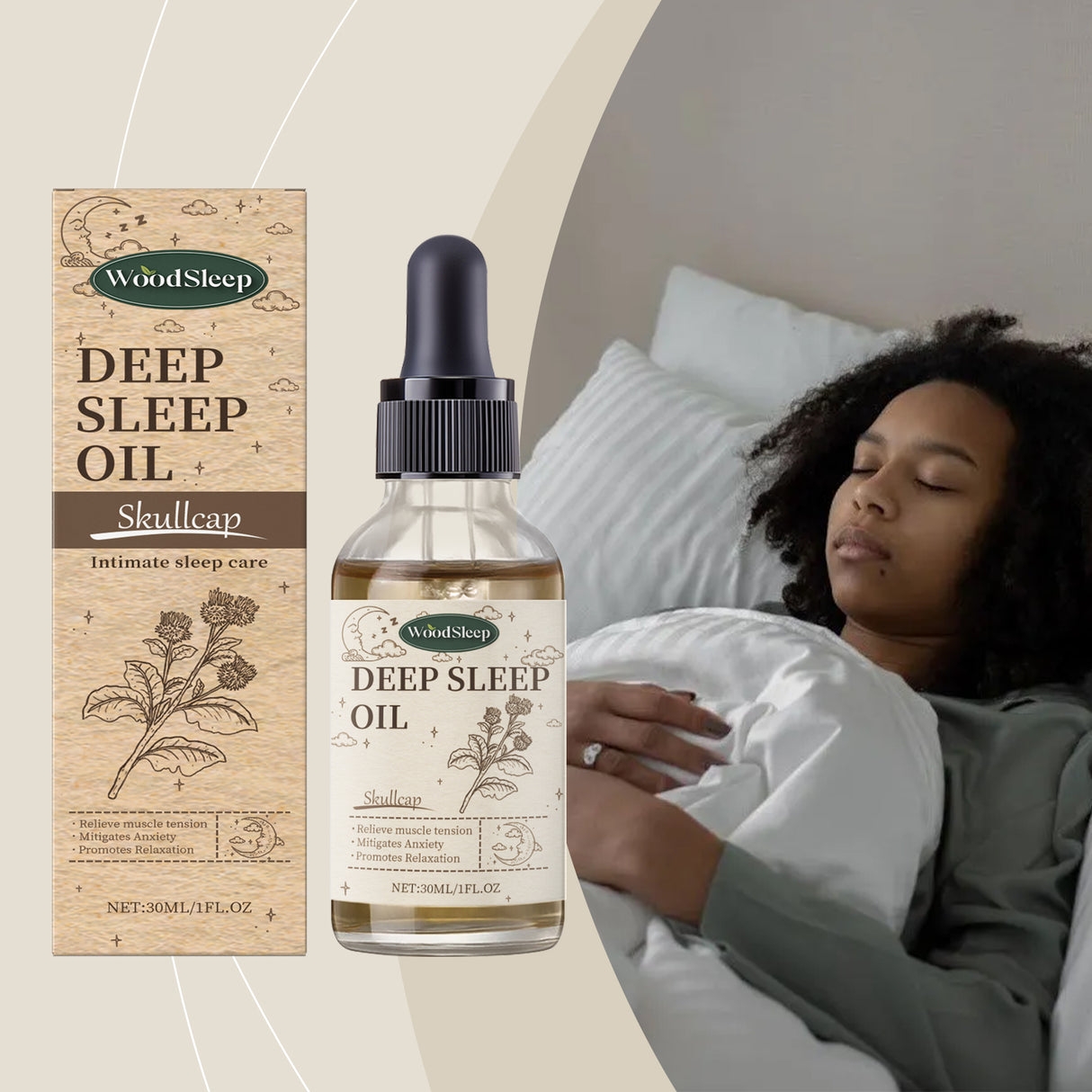 Scutellaria Sleep Essential Oil Eases Sleep, Relaxes And Comforts Portable Skin And Body Care Essential Oil - V.I.P Digital Presence