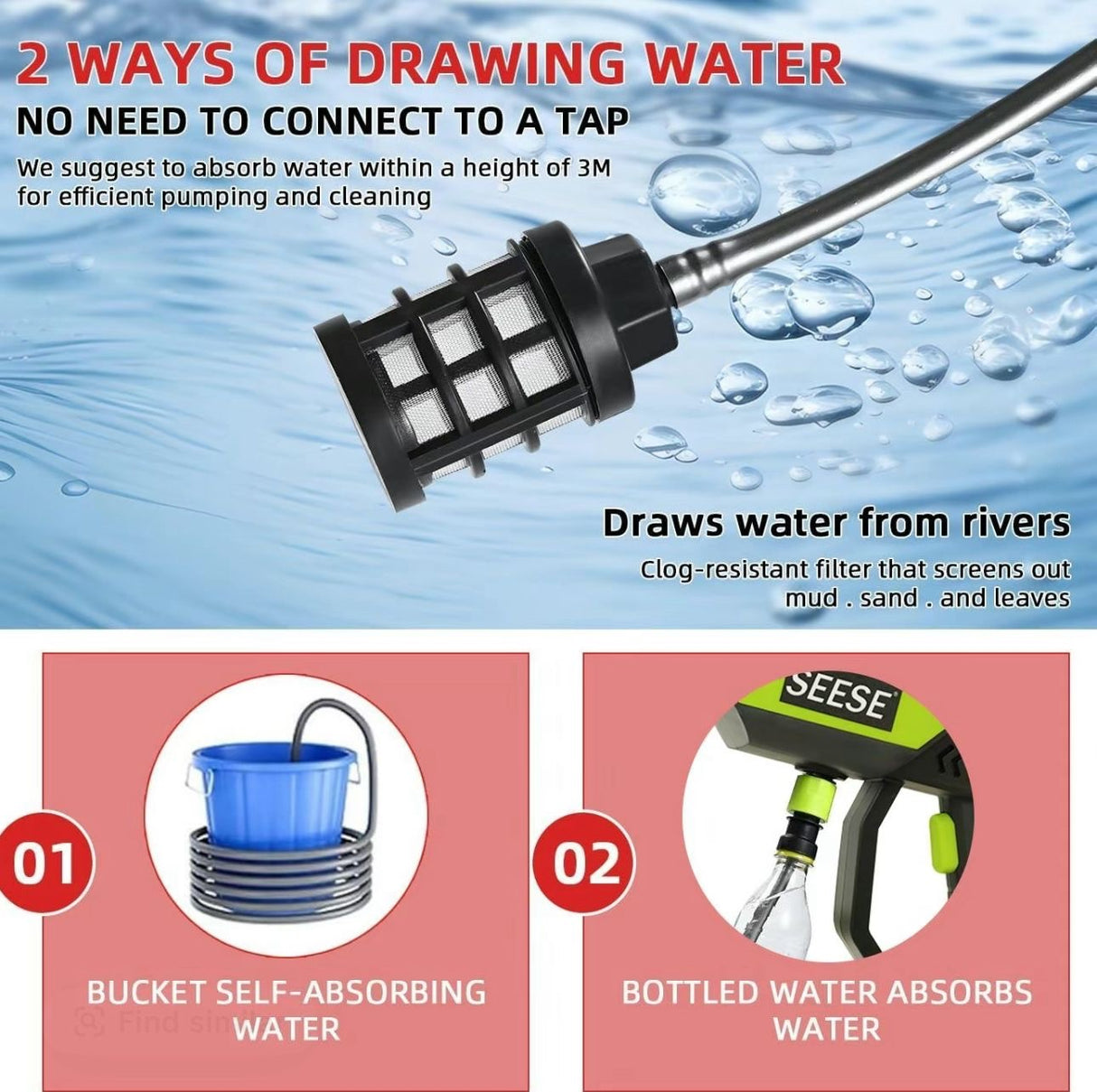 PowerSpray Cordless Washer