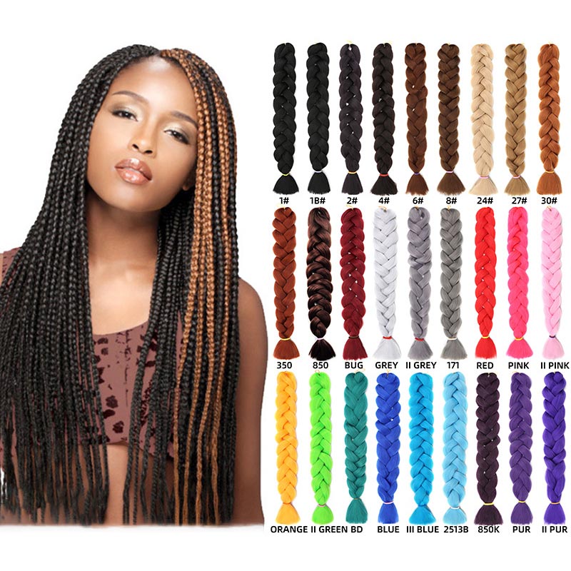 African Chemical Fiber Wig Large Braid Jumbo Braid Hair Dirty Braid High Temperature Yakis Braid - V.I.P Digital Presence