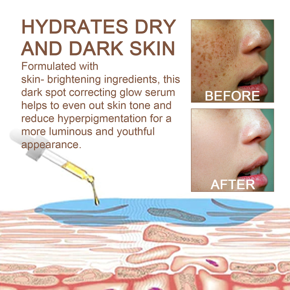 Dark Spot Whitening Essence Lightening Dark Spot Repair Firming Whitening Skin Moisturizing Essence