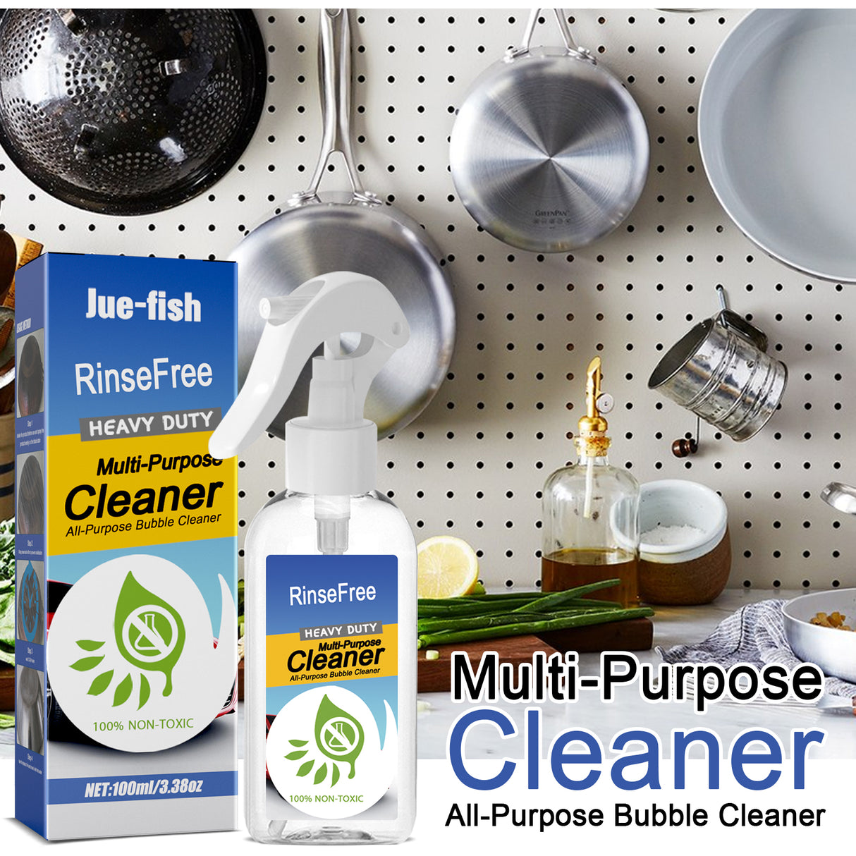 Mult-Purpose Cleaner, Cooktop Kitchen Utensils Multi-Purpose Oil Cleaning Agent - V.I.P Digital Presence