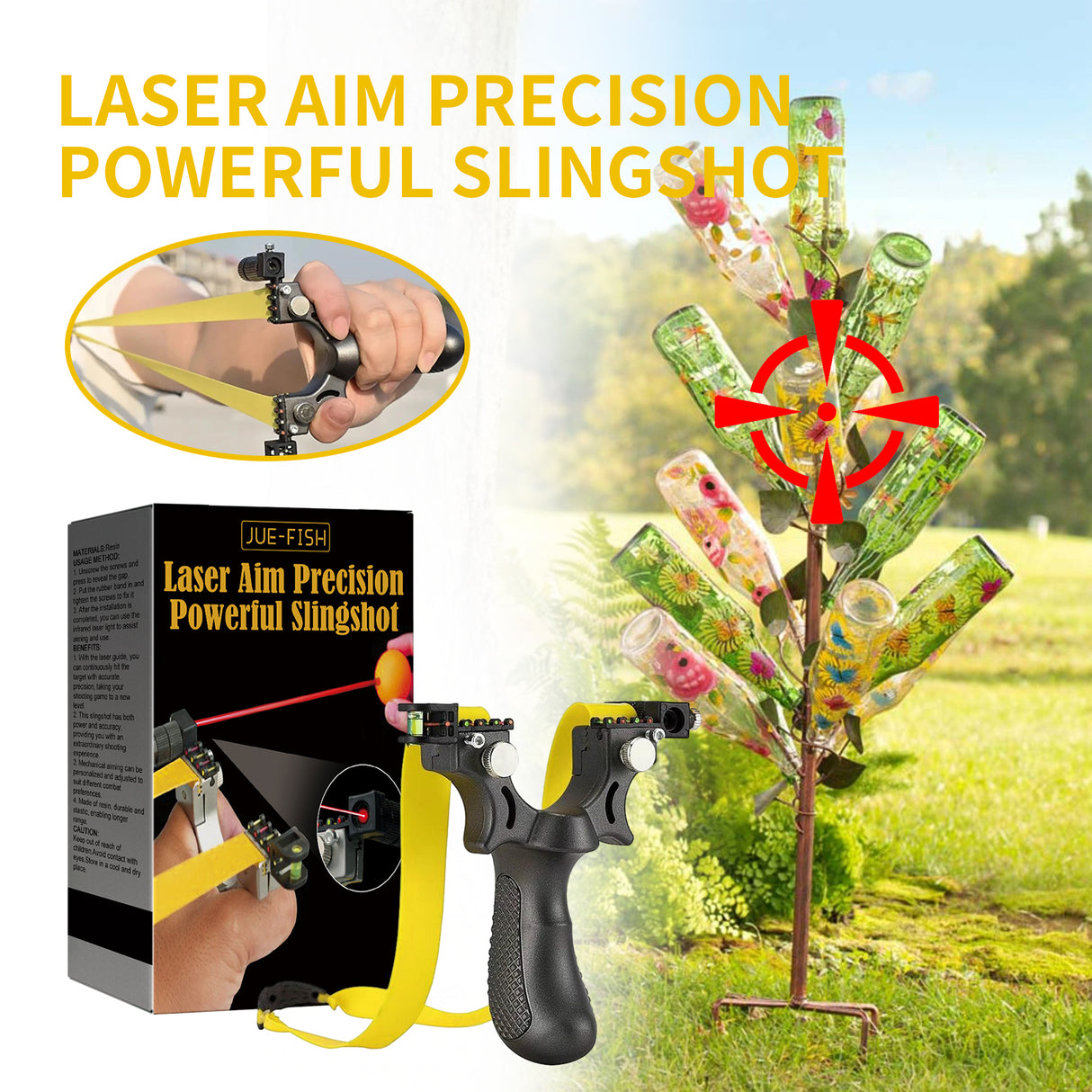 Catapult, Aim Light Flat Rubber Band Slingshot Outdoor Shooting Equipment Launch Slingshot Competitive Toy - V.I.P Digital Presence