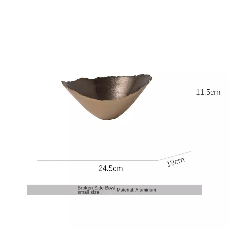 Modern Luxury Oval Edge Decorative Tray Creative Home Dining Table Fruit Plate Ornament - V.I.P Digital Presence