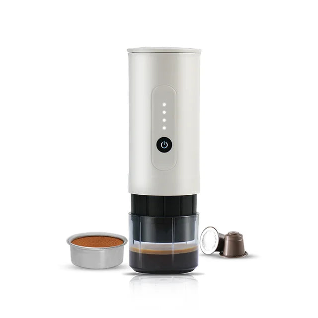 portable outdoor Italian coffee machine handheld electric coffee powder capsule dual-use travel car charging - V.I.P Digital Presence