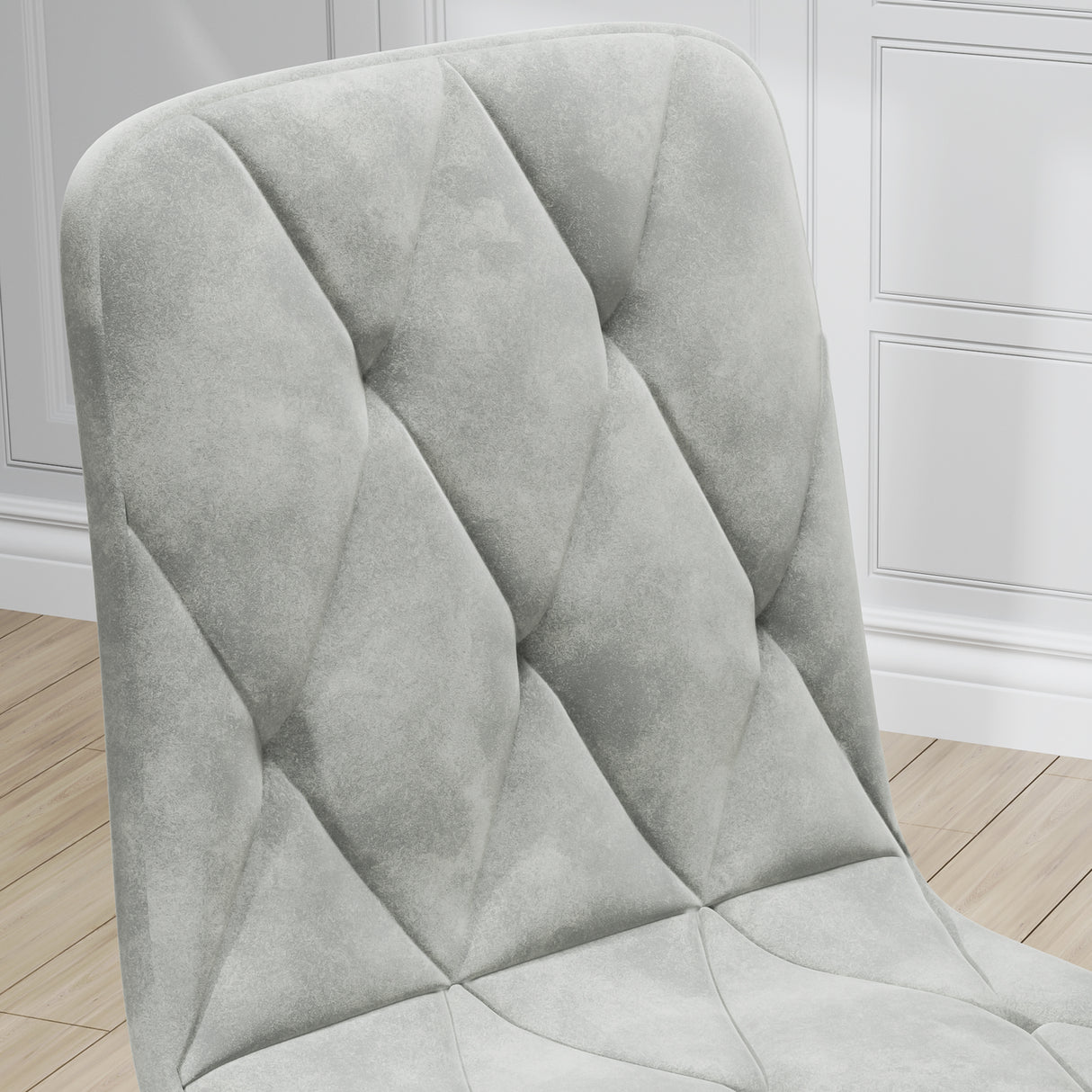 Dining Chairs Set of 4, Modern Kitchen Dining Room Chairs, Velvet Dining Chair Upholstered Cushion Seat and Sturdy Metal Legs - V.I.P Digital Presence