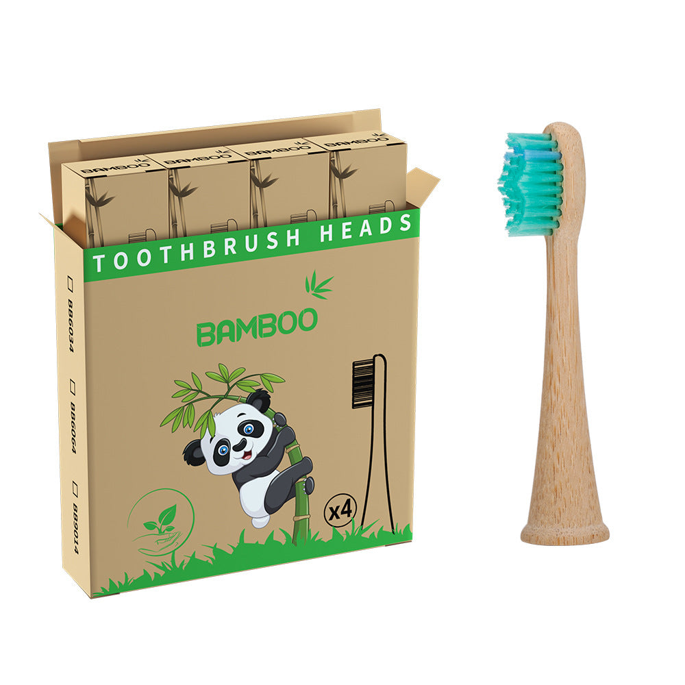 Suitable for Philips electric toothbrush natural bamboo biodegradable bamboo toothbrush head made of bamboo - V.I.P Digital Presence