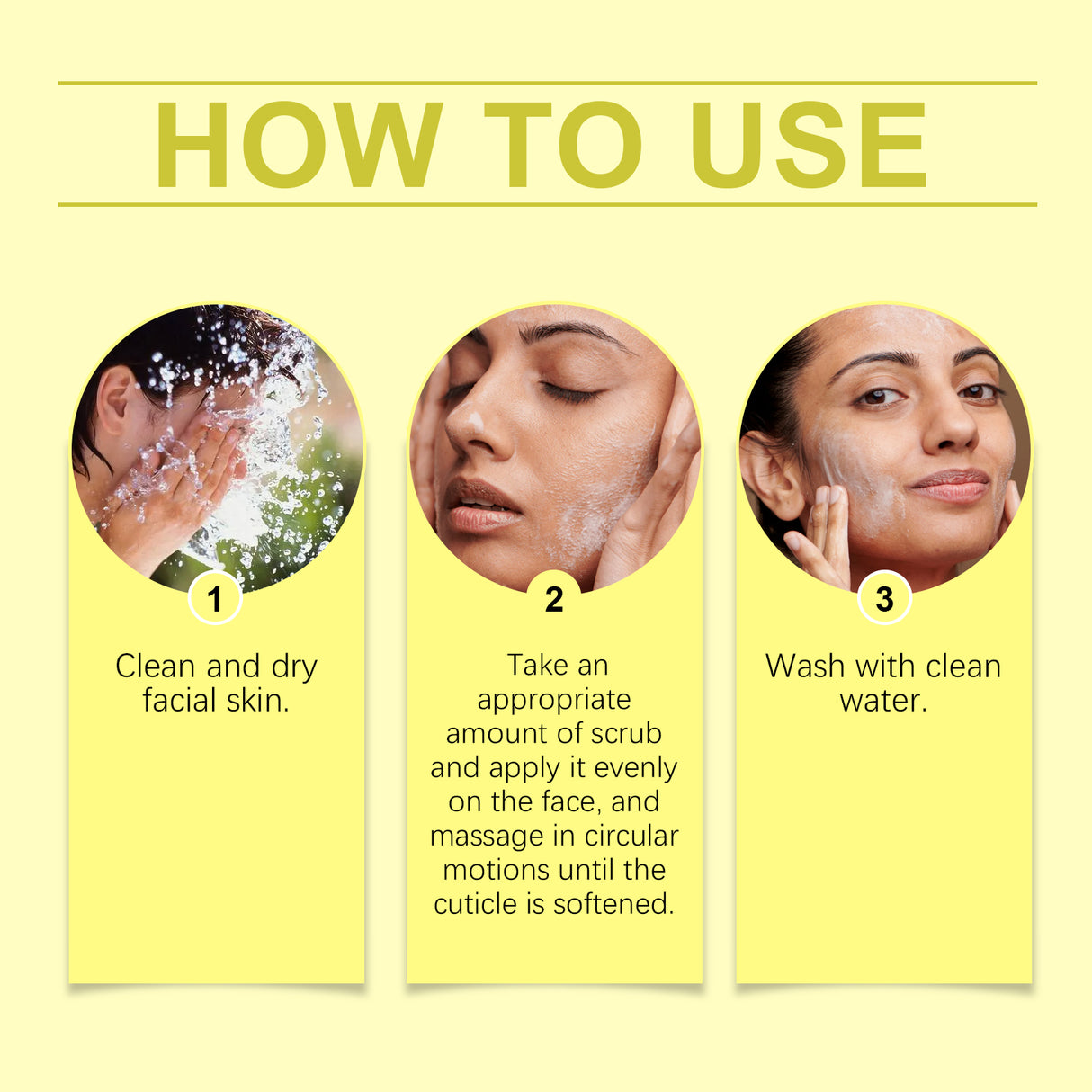 Facial Scrub Gently Cleanses Facial Skin, Exfoliates, Moisturizes, Moisturizes And Brightened