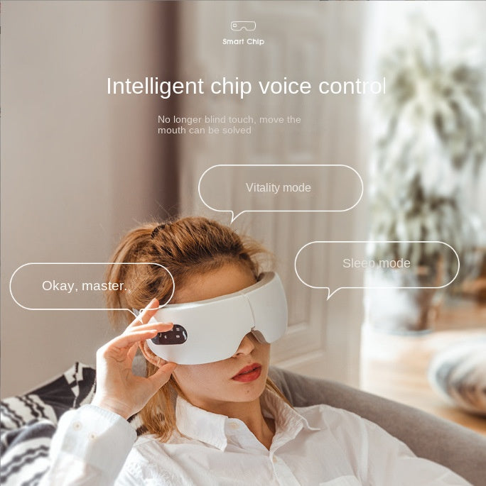 Eye massager airbag vibration intelligent AI voice hot compress eye protection device - V.I.P Digital Presence