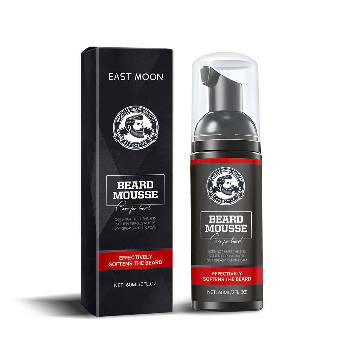 Facial Hair Cleansing Mousse Moisturizes And Moisturizes Men's Facial Hair Care Beard - V.I.P Digital Presence