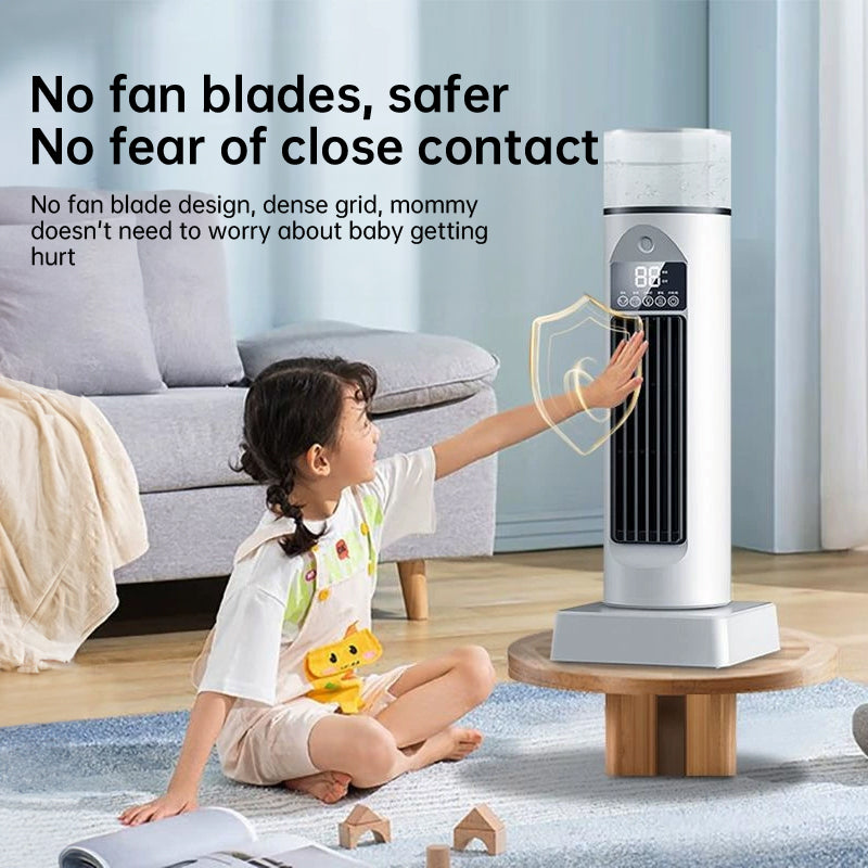 2025 NEW Portable Tower Fan – 6 Wind Speeds, Mist Bladeless, for Bedroom/Living Room/Office - V.I.P Digital Presence