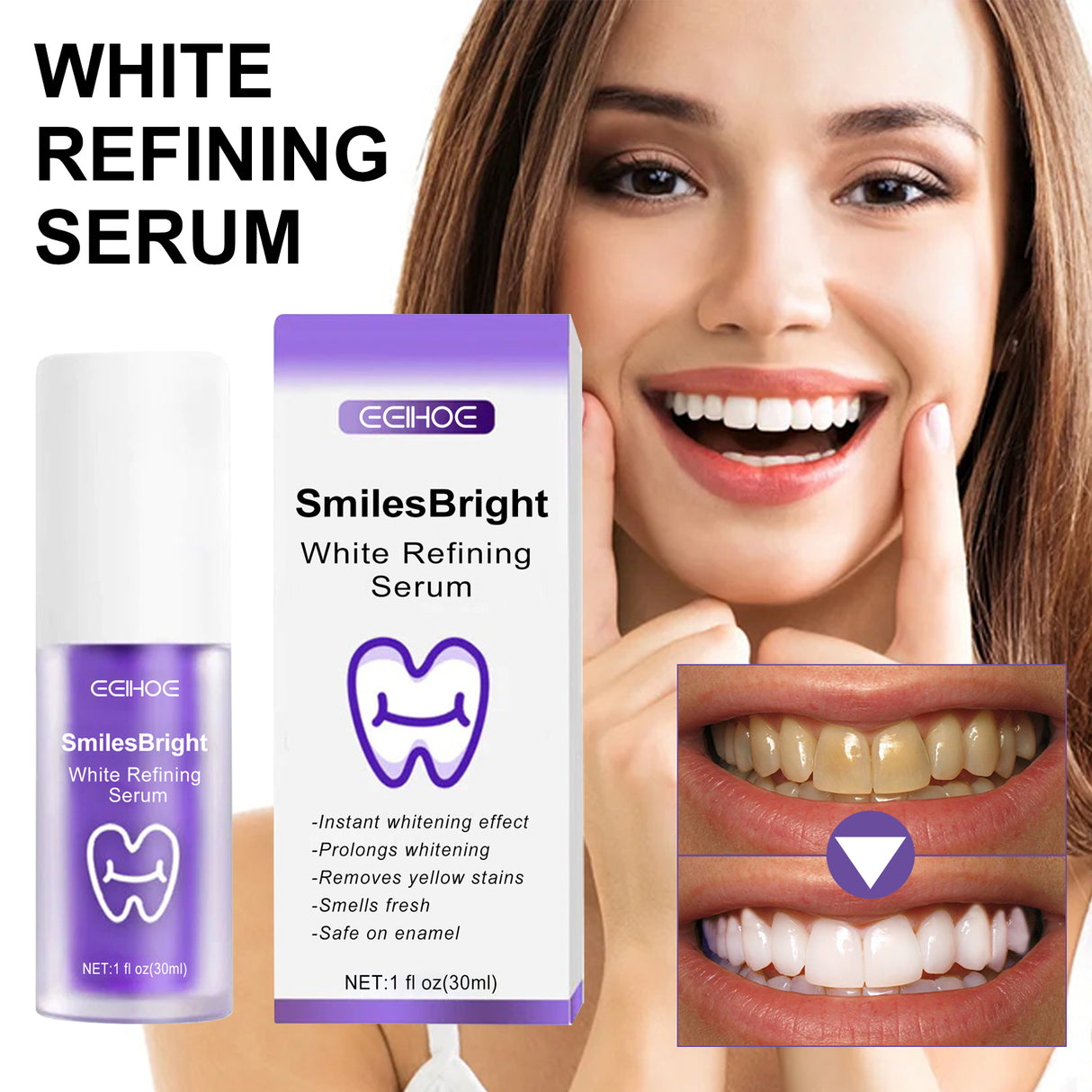 Purple Whitening Toothpaste, Cleans Stains And Odors Brightening Teeth Care Gums Toothpaste - V.I.P Digital Presence