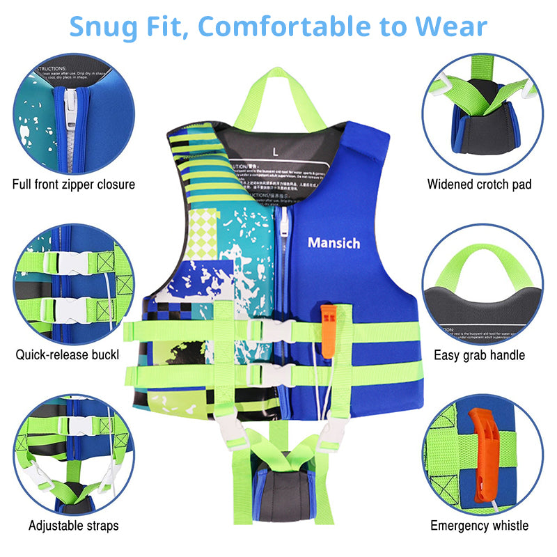 High-appearance kids' high-buoyancy swim vest: summer drifting, anti-drowning. - V.I.P Digital Presence