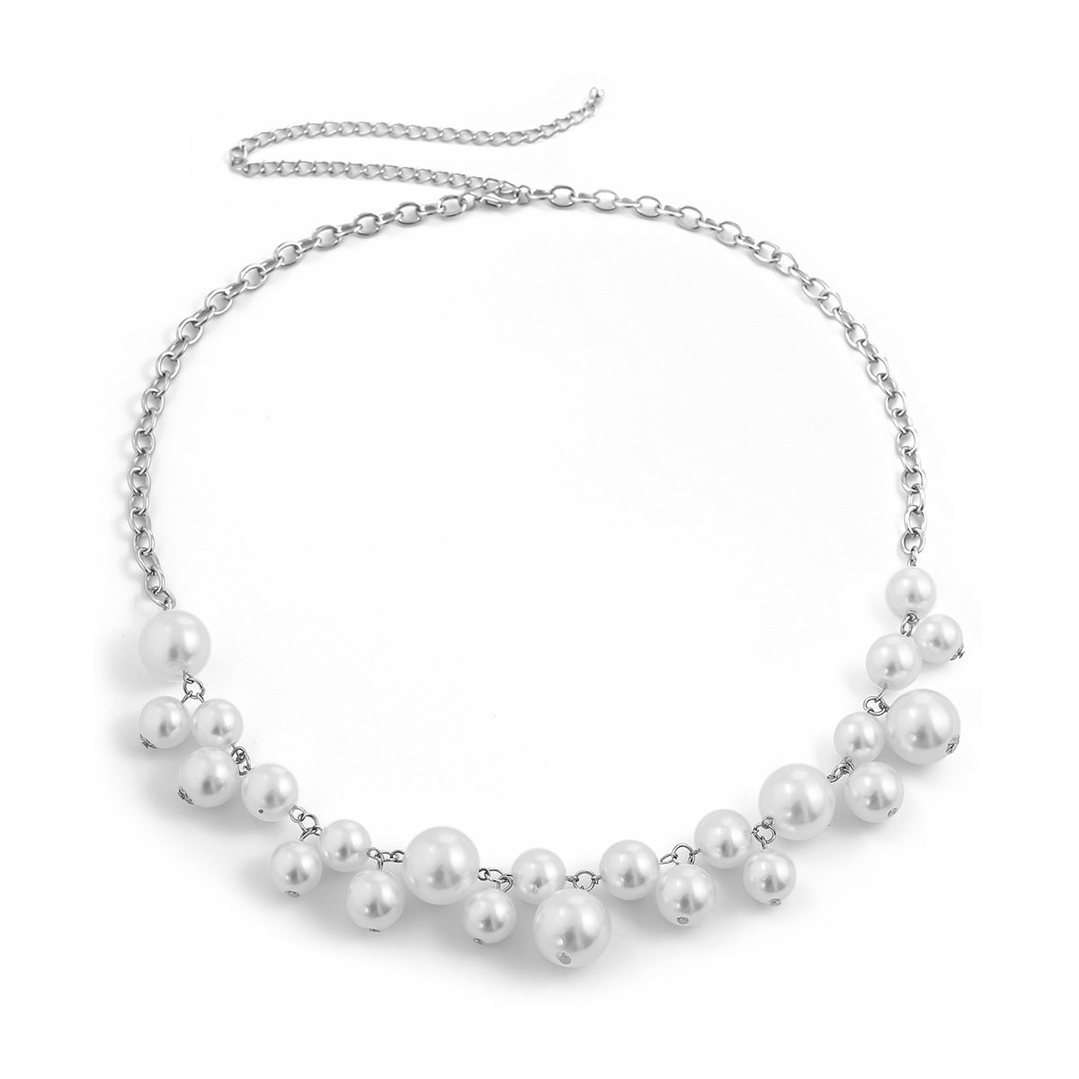 Fashion design imitation pearl tassel waist chain female creative round bead splicing body chain - V.I.P Digital Presence