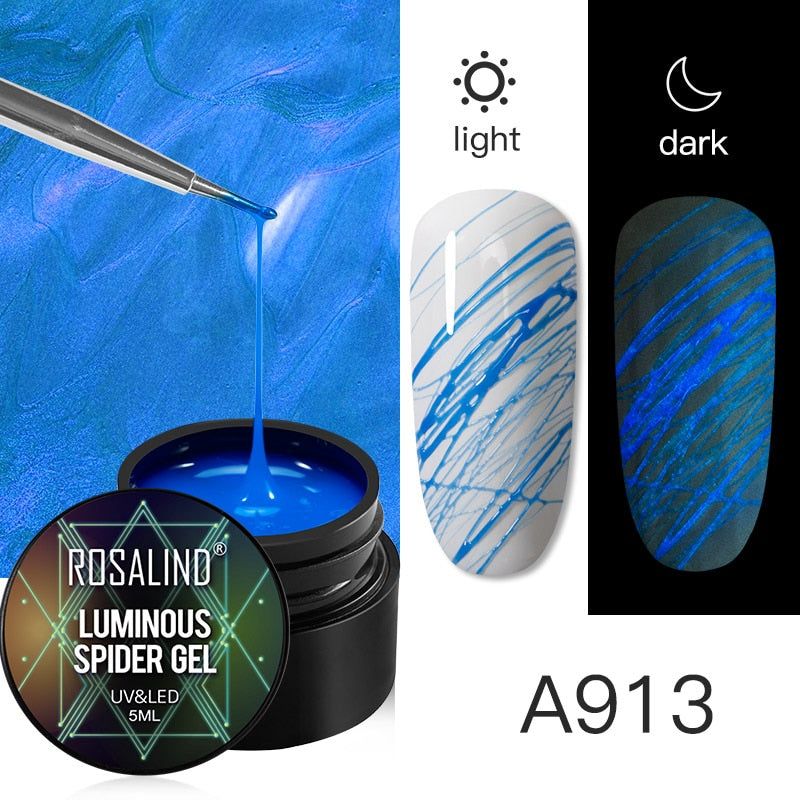 ROSALIND Gel Spider Line For Nails Art Gel Polish UV Colors Painting Gel Nail Polish Spider Gel Lacquer Web Stickers Gel Polish - V.I.P Digital Presence