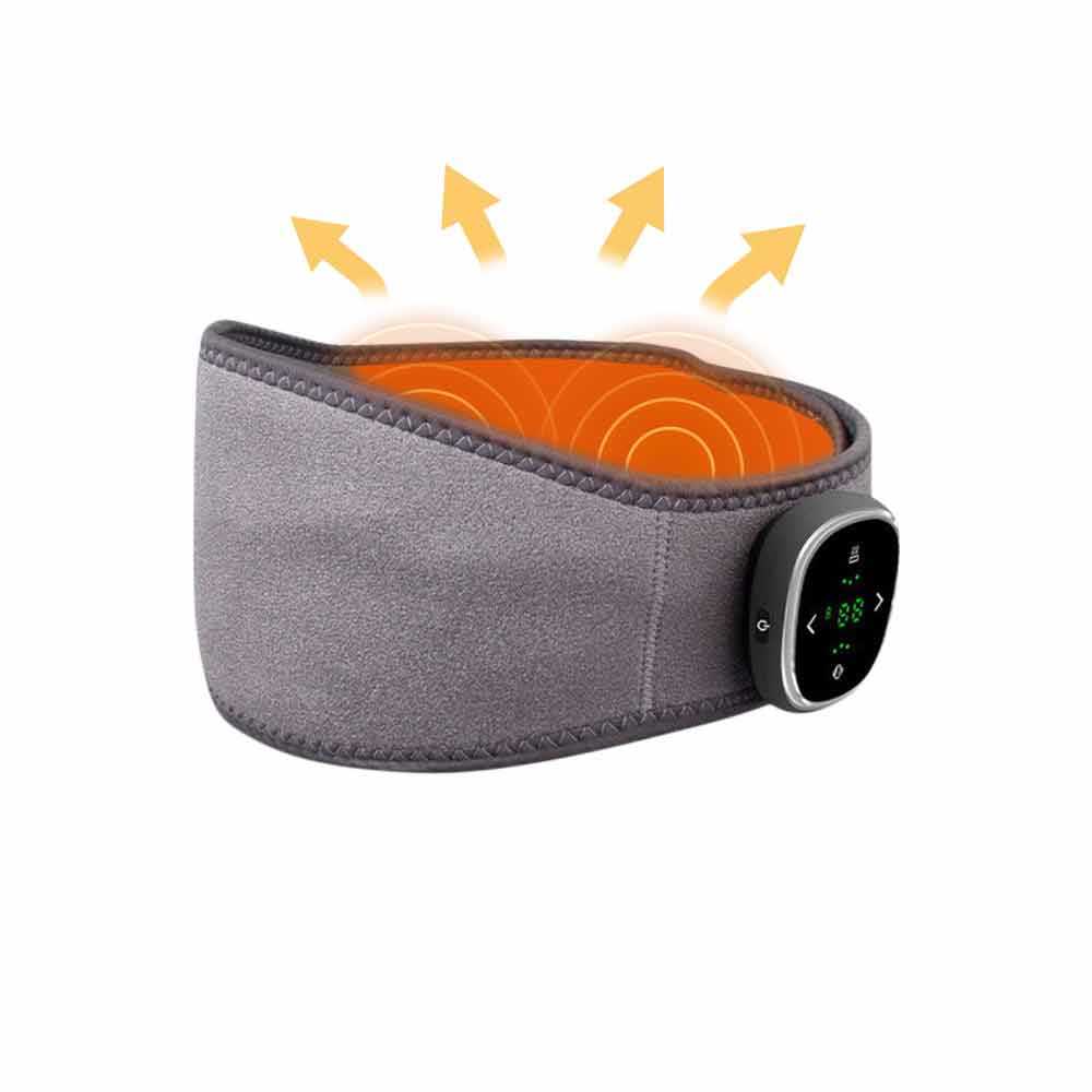 EMS Pulse Massage 16 Levels Keep Warm Waist Support Belt Heat Compress Pain Relief Electric Portable Back Waist Massager - V.I.P Digital Presence