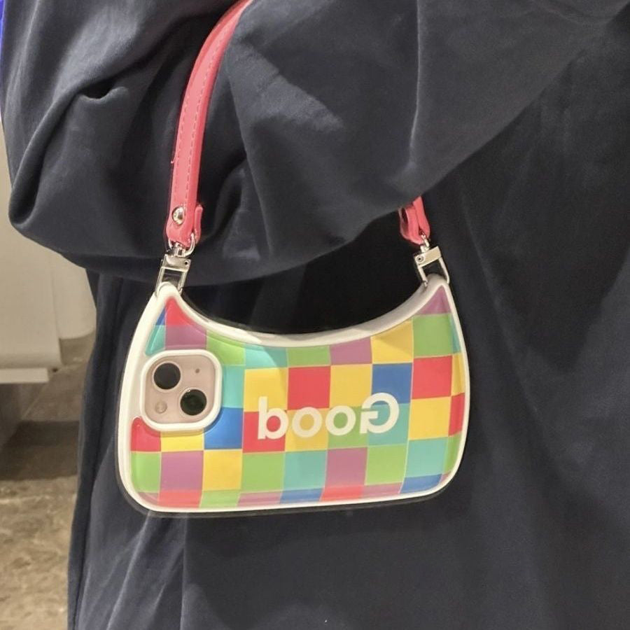 Portable Crescent Bag Apple 14 Phone Case iPhone 13pro Max Full Package 12/11/Plus Soft Cover