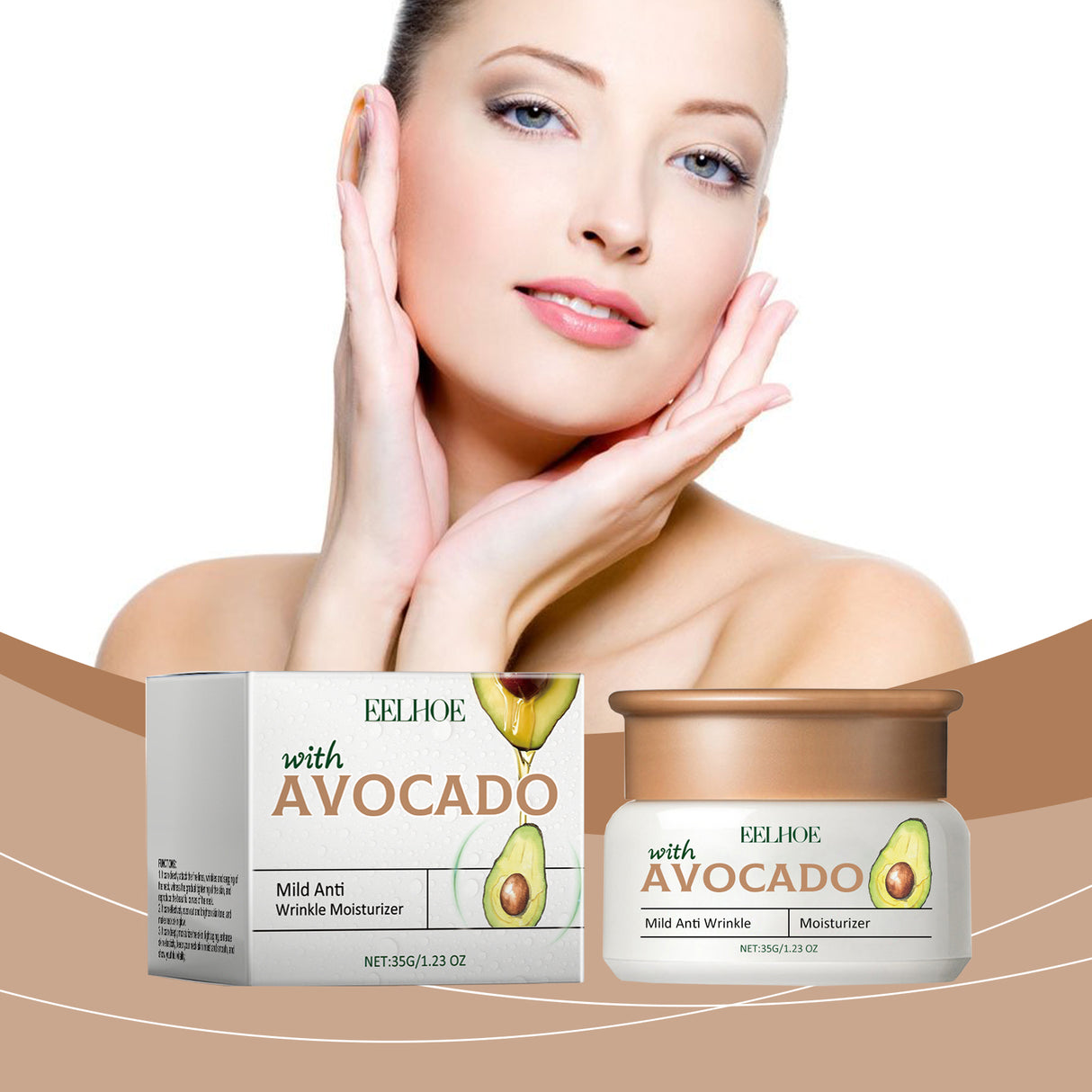 Avocado Cream For Wrinkles Gentle Moisturizing Facial Skin Moisturizing Daily Cream - V.I.P Digital Presence