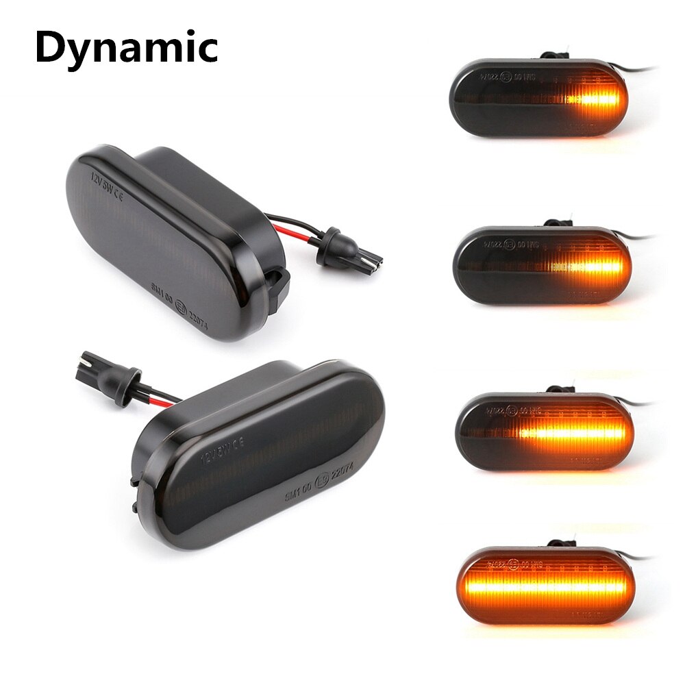 2pieces Led Dynamic Side Marker Turn Signal Light For Volkswagen VW Bora Golf 3 4 Passat 3BG Polo SB6 SEAT Ibiza Leon Skoda Ford - V.I.P Digital Presence