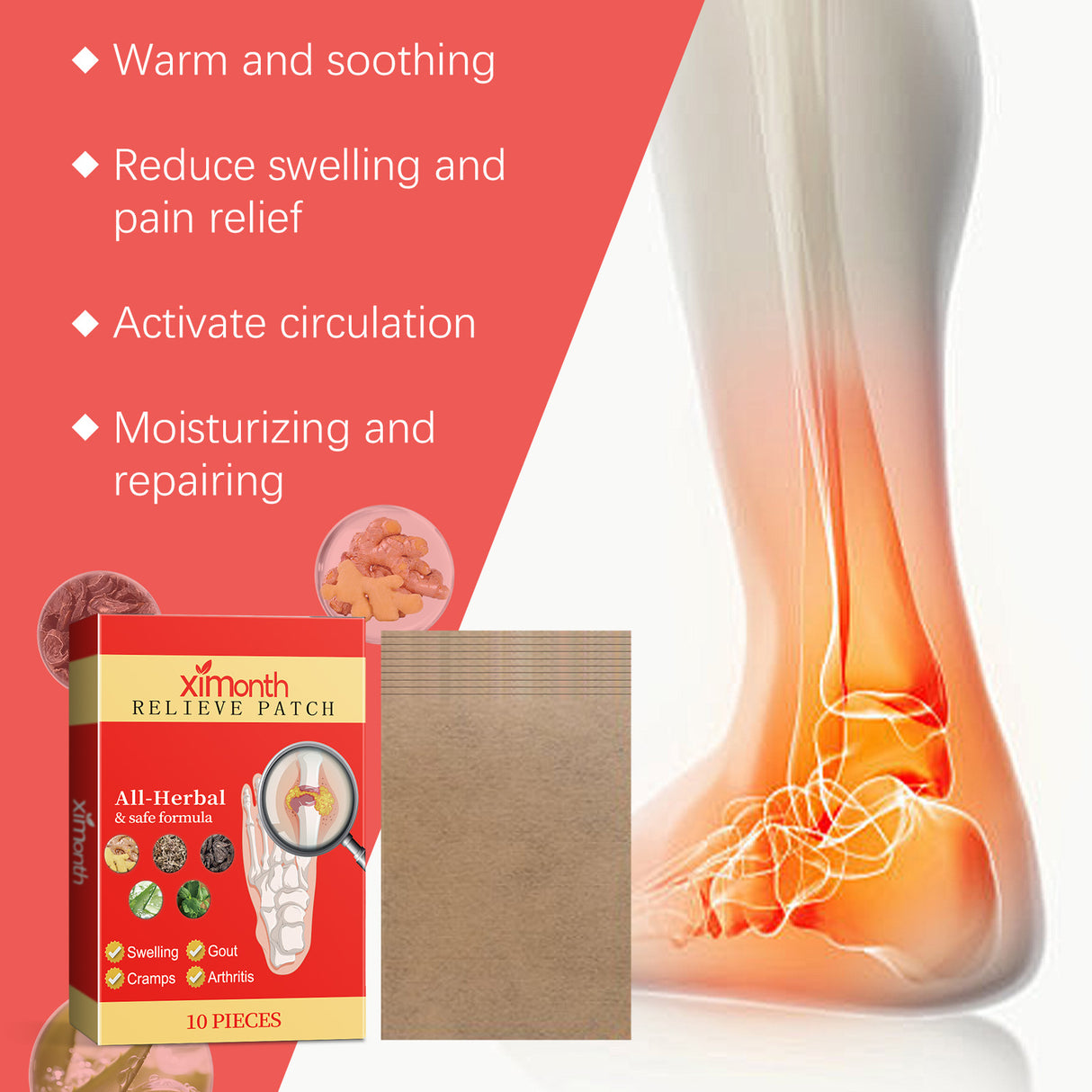 Foot Joint Relief Patch Relieves Foot Joint Muscle Ankle Muscle Pain Body Care - V.I.P Digital Presence