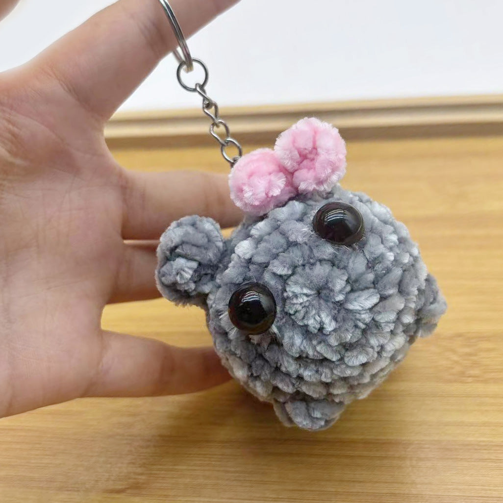 Chenille singing sad hamster keychain pendant Hamster emotional comfort doll - V.I.P Digital Presence