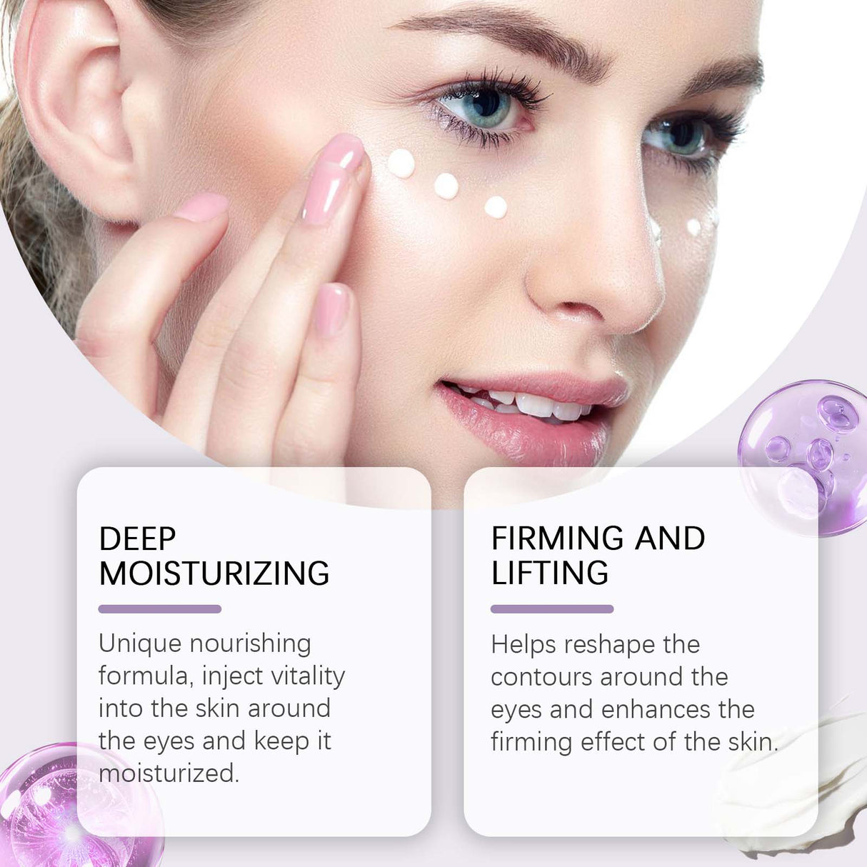 Collagen Eye Cream Firming Moisturizing Hydrating Eye Cream Gentle Care Nourishing Brightening Eye Cream