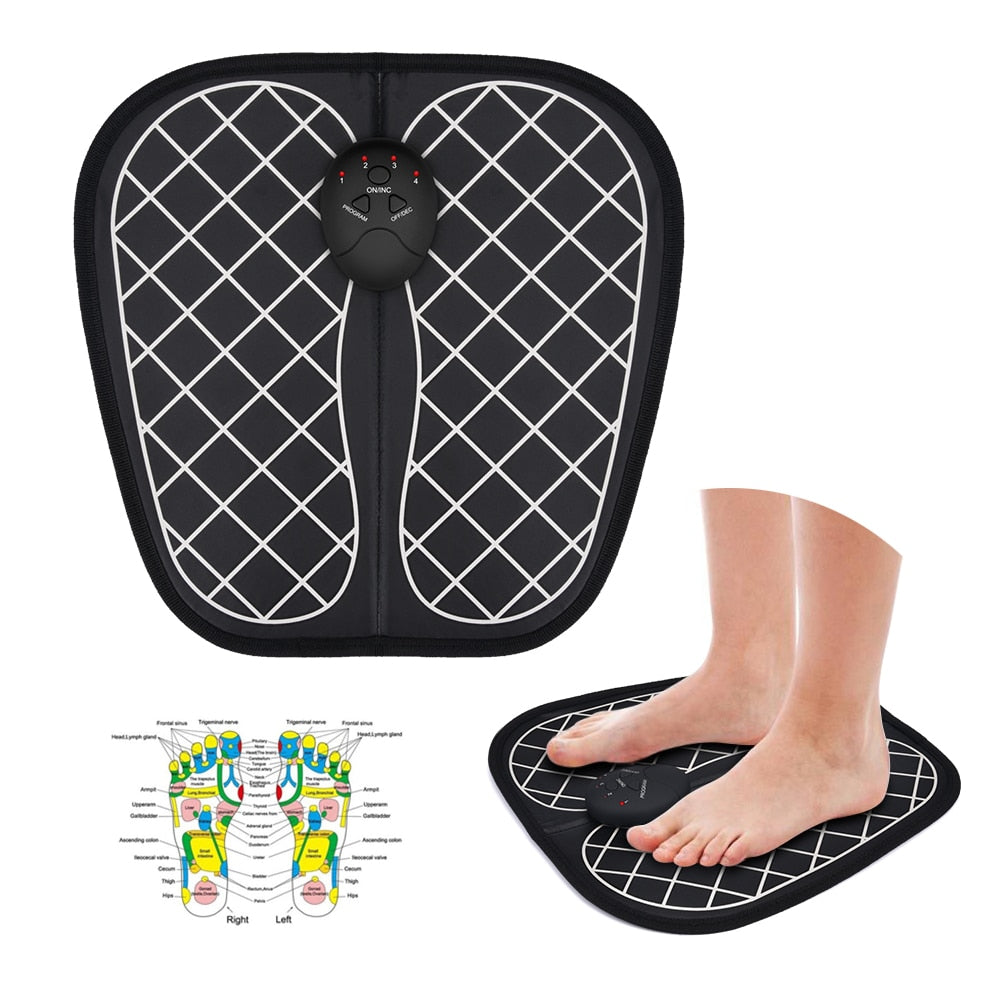 Electric EMS Foot Massager Foot Muscle Stimulator Massager Wireless Low Frequency Feet Physiotherapy ABS Stimulator Massage Mat - V.I.P Digital Presence