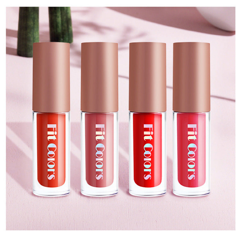 Fit Colors Matte Velvet Moisturizing Lip Gloss Lip Glaze Lipstick 4 Travel Small Set - V.I.P Digital Presence