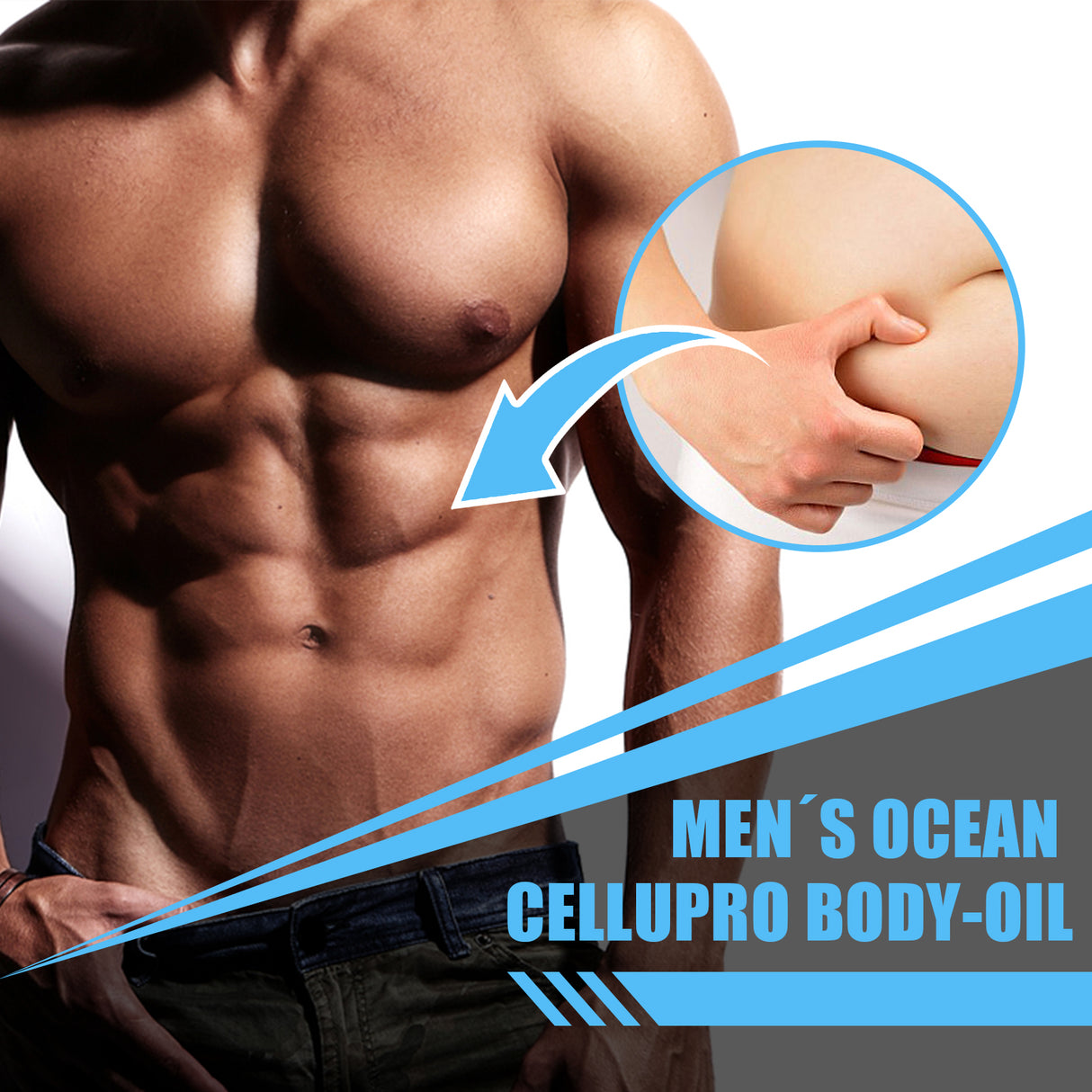 Men's Firming Body Oil, Strengthens Firming Belly Chest Muscles Men's Toning Abs Oil - V.I.P Digital Presence