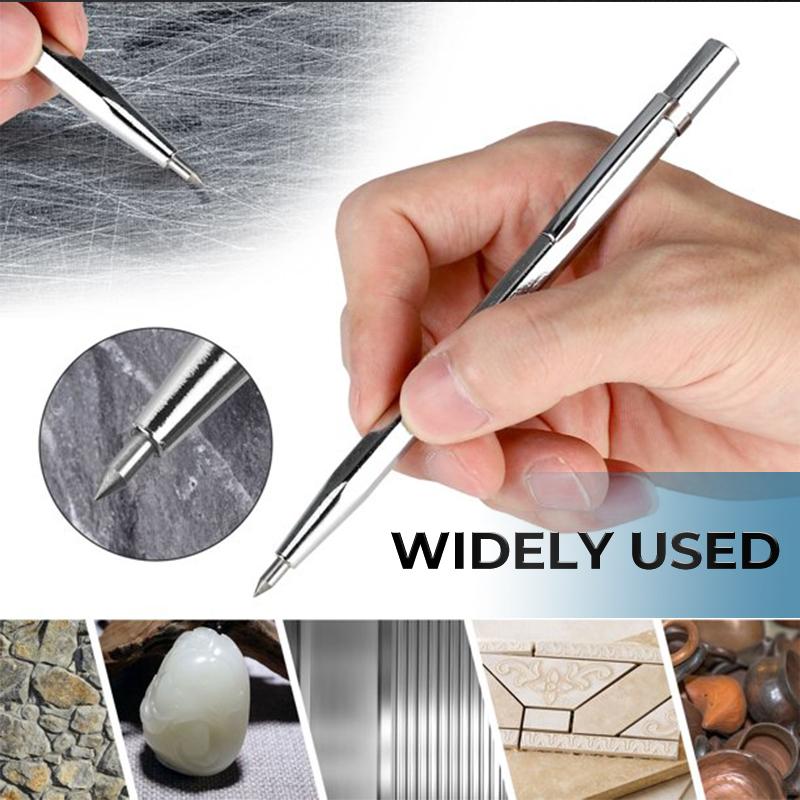 Tile Scribing Pen Glass Metal Plate Tin Lettering Tungsten Steel Scribing Needle Engraving Diamond Pen - V.I.P Digital Presence