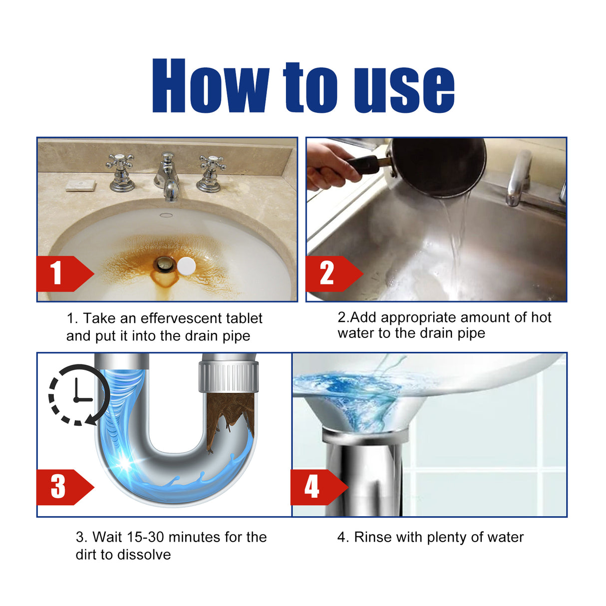 Drain Cleaner, Toilet Kitchen Drain Anti-Clogging Deodorant Dredging Cleaner - V.I.P Digital Presence