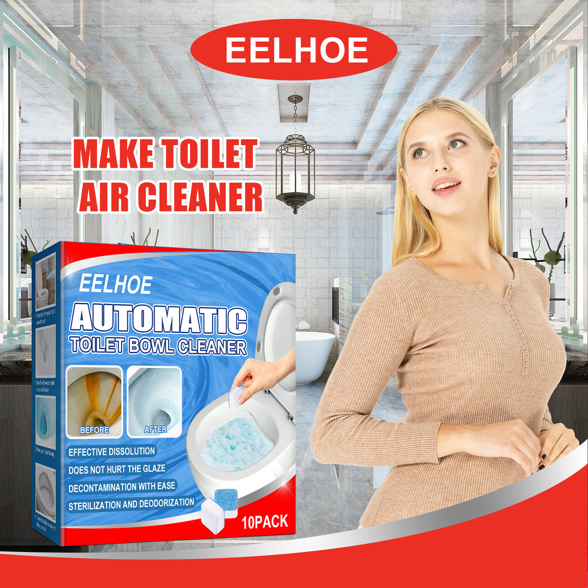 Toilet Toilet Cleaning Tablet Toilet Block Deodorizing Urine Stains Cleaning Effervescent Tablet Sink Stain Removal Scent - V.I.P Digital Presence
