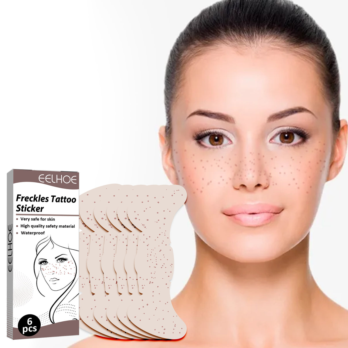 Freckles Tattoo Sticker, Sweat-Proof Long-Lasting Makeup Party Euro-American Freckle Stick Fashion Personality Freckle Waterproof - V.I.P Digital Presence