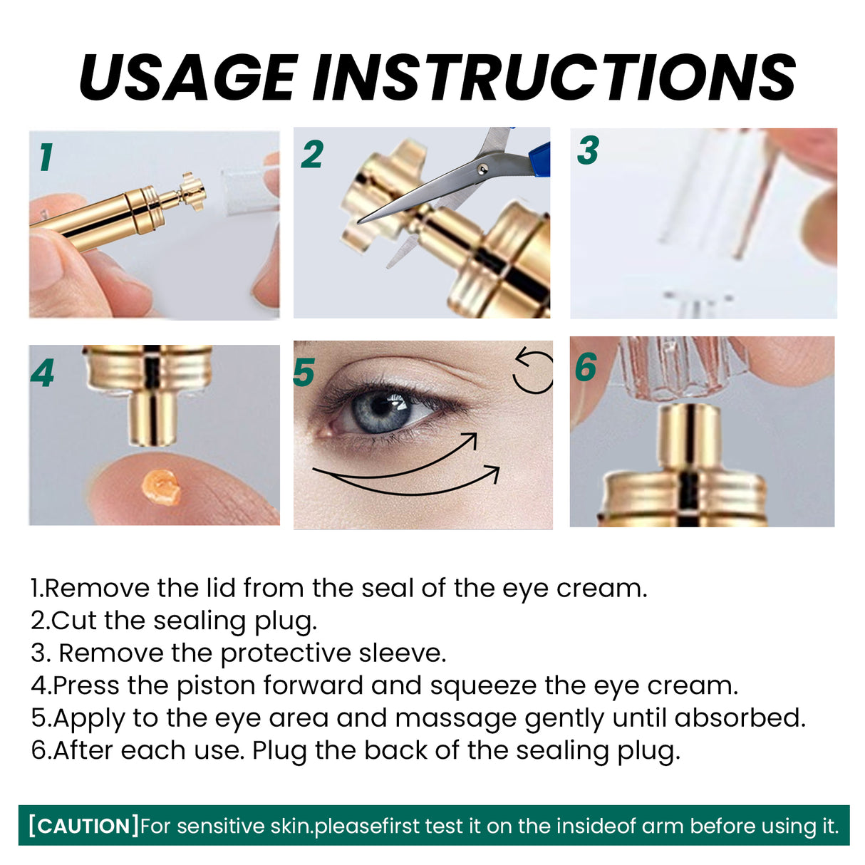 Collagen Firming Eye Cream, Lifts Moisturizes Reduces Fine Lines And Dark Circles Eye Cream - V.I.P Digital Presence